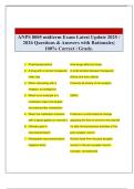 ANPS 8005 midterm Exam Latest Update 2025 &sol; 2026 Questions & Answers with Rationales&vert; 100&percnt; Correct &vert; Grade&period;