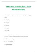 NBE Science Questions WITH Correct Answers 100&percnt; Pass