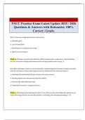 TNCC Practice Exam Latest Update 2025 &sol; 2026 Questions & Answers with Rationales&vert; 100&percnt; Correct &vert; Grade&period;