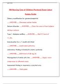 RN Nursing Care of Children Proctored Retake Guide 2024 &vert; Pass Guarantee