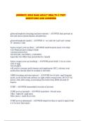 &lpar;NEWEST&rpar; WGU D446 ADULT HEALTH 2 TEST QUESTIONS AND ANSWERS