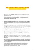 WGU D446 ADULT HEALTH 2 HIGH QUALITY TEST QUESTIONS AND CORRECT ANSWERS