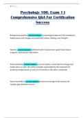 Psychology 100&comma; Exam 1 &vert; Comprehensive Q&A For Certification Success