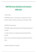 AMFTRB Exam Questions and Answers 100&percnt; Pass