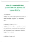 CDW110v Caboodle Data Model Fundamentals Exam Questions and Answers 100&percnt; Pass