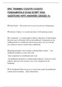 EPIC TRAINING COG170 COGITO FUNDAMENTALS EXAM SCRIPT 2026 QUESTIONS WITH ANSWERS GRADED A&plus;