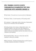 EPIC TRAINING COG170 COGITO FUNDAMENTALS EXAMINATION TEST 2026 QUESTIONS WITH ANSWERS GRADED A&plus;
