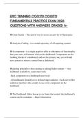 EPIC TRAINING COG170 COGITO FUNDAMENTALS PRACTICE EXAM 2026 QUESTIONS WITH ANSWERS GRADED A&plus;