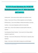 NCLEX Exam Questions for NUR2755 Multidimensional Care IV 2026 Questions and Answers