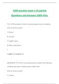 GISP practice exam 1-25 partial Questions and Answers 100&percnt; Pass
