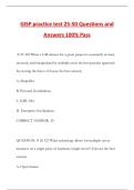  GISP practice test 25-50 Questions and Answers 100&percnt; Pass