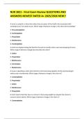 NUR 3821 - Final Exam Review QUESTIONS AND ANSWERS NEWEST RATED A&plus; 2025&sol;2026 NEW&excl;&excl;