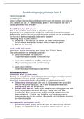 Samenvatting jaar 1, blok 4 psychologie - conceptuele leerlijn
