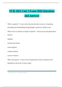 NURS 1023 Bundled Tests 2026 Questions and Answers