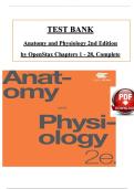 Test Bank For Anatomy and Physiology 2nd Edition by OpenStax&comma; All 28 Chapters Covered&comma; Verified Latest Edition