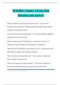 NUR2063- Chapter 4 Exam 2026 Questions and Answers