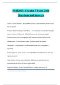 NUR2063- Chapter 7 Exam 2026 Questions and Answers