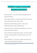 NUR2063- Chapter 8 Exam 2026 Questions and Answers
