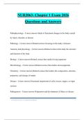 NUR2063- Chapter 1 Exam 2026 Questions and Answers