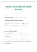 MBA704 Exam Questions and Answers 100&percnt; Pass