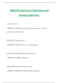 MBA745 LSUS Exam 2 Questions and Answers 100&percnt; Pass
