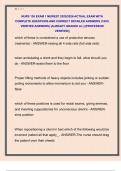 NURS 136 EXAM 1 NEWEST 2025&sol;2026 ACTUAL EXAM WITH  COMPLETE QUESTIONS AND CORRECT DETAILED ANSWERS &lpar;100&percnt;  VERIFIED ANSWERS&rpar; &vert;ALREADY GRADED A&plus;&vert; &vert;&vert;PROFESSOR  VERIFIED&vert;&vert;