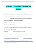 NUR2063 1 Exam 2026 Questions and Answers