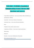 NUR 2063 &sol; NUR2063&colon; Essentials of Pathophysiology Exam 2 Review 2026 Questions and Answers