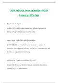 MFT Practice Exam Questions WITH Answers 100&percnt; Pass