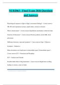 Nur2063 Bundled Tests 2026 Questions and Answers