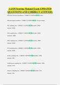 AASM Scoring Manual Exam UPDATED  QUESTIONS AND CORRECT ANSWERS