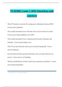 NUR2063 exam 2 2026 Questions and Answers
