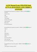 AASM Manual Exam UPDATED Study  ACTUAL QUESTIONS AND CORRECT  ANSWERS