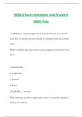 NCIDQ Exam Questions and Answers 100&percnt; Pass
