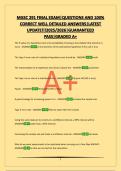 MGSC 291 FINAL  EXAM &vert;QUESTIONS AND 100&percnt; CORRECT WELL DETAILED ANSWERS&vert;LATEST UPDATE&excl;&excl;&excl;2025&sol;2026&vert;GUARANTEED PASS&vert;GRADED A&plus;