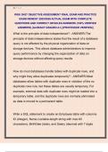 WGU D427 OBJECTIVE ASSESSMENT FINAL EXAM AND PRACTICE  EXAM NEWEST 2025&sol;2026 ACTUAL EXAM WITH COMPLETE  QUESTIONS AND CORRECT DETAILED ANSWERS &lpar;100&percnt; VERIFIED  ANSWERS&rpar; &vert;ALREADY GRADED A&plus;&vert; &vert;&vert;PROFESSOR VERIFIED&vert;&vert; 