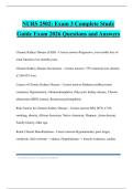 NURS 2502&colon; Exam 3 Complete Study Guide Exam 2026 Questions and Answers