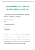 NUR325 &lpar;Conner&rpar; Exam 2 Book&comma; ATI Questions and Answers 100&percnt; Pass