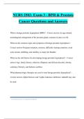 NURS 2502&colon; Exam 3 - BPH & Prostate Cancer Questions and Answers