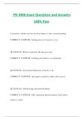 PN 3006 Exam Questions and Answers 100&percnt; Pass