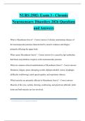 NURS 2502&colon; Exam 3 - Chronic Neurosensory Disorders 2026 Questions and Answers
