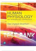 Test Bank for Human Physiology&colon; An Integrated Approach by Dee Unglaub Silverthorn &vert; Complete Chapter Questions & Answers