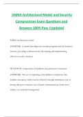 SABSA Architectural Model and Security Compromises Exam Questions and Answers 100&percnt; Pass &vert;Updated