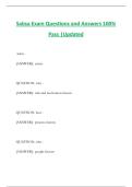 Sabsa Exam Questions and Answers 100&percnt; Pass &vert;Updated