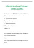 Sabsa Test Questions WITH Answers 100&percnt; Pass &vert;Updated