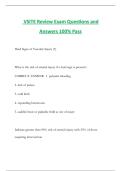 VSITE Review Exam Questions and Answers 100&percnt; Pass