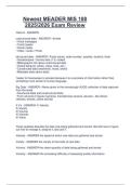 Newest MEADER MIS 180  2025&sol;2026 Exam Review