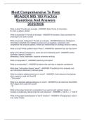 Most Comprehensive To Pass  MEADER MIS 180 Practice  Questions And Answers  2025&sol;2026