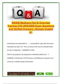 Medicare Part B Training &ndash; 540500 &ndash; 15 Exam Questions with Answers on Coverage&comma; Forms & Billing &ndash; CVS Health 2025&sol;2026