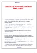 UWSA2 Exam with complete solutions latest version&period;